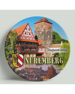 Декоративная тарелка Германия Нюрнберг 20 см Wortekdesign