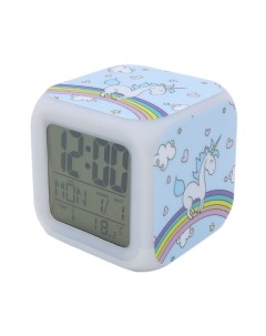 Часы будильник Единорог с подсветкой 18 Михимихи