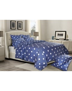 Комплект постельного белья Charlize Navy Чарлиз Нэви размер 1 5 спальный Kariguz