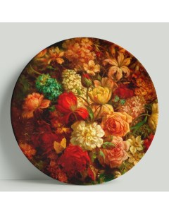 Декоративная тарелка Цветочный букет 20 см Wortekdesign