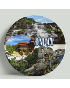 Декоративная тарелка Вьетнам Далат 20 см Wortekdesign