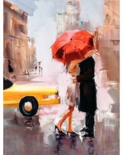 Картина интерьерная Поцелуй под дождём Woozzee