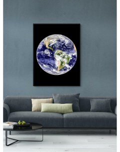 Плакат Земля в ярких красках 90x120 в подарочном тубусе Просто постер