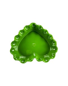 Форма для запекания сердце цвет зеленый ручная работа M.giri