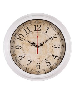 Часы настенные интерьерные Ретро классика бесшумные 35 x 35 см АА Nobrand