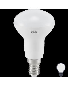 Лампа светодиодная R39 E14 170 240 В 5 5 Вт гриб матовая 420 лм нейтральный белый Gauss