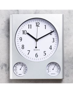 Часы настенные серия Классика Верность термометр гигрометр 29 5 х 25 см Nobrand