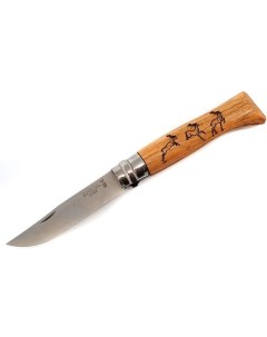 Нож серии Tradition Animalia 08 клинок 8 5см нерж сталь рукоять дуб рис олень Opinel