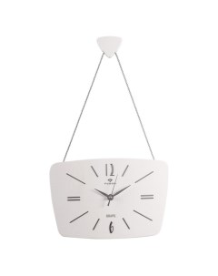 Часы настенные Ретро корпус белый с серебром 27 х 18 см АА Рубин