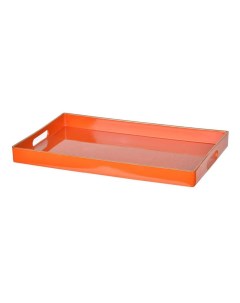 Поднос пластик оранжевый 40 х 26 х 4 см Гласар