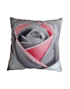 Подушка декоративная Роза серо розовый 48х48см To dream