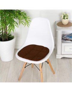 Подушка на стул мебельная ткань 39x40 см шоколад Bio-line