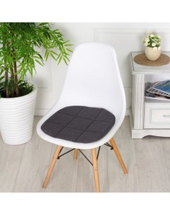 Подушка на стул мебельная ткань 39x40 см серый Bio-line