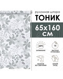 Рулонные шторы Тоник серый 65х160 см арт 420065160 Эскар