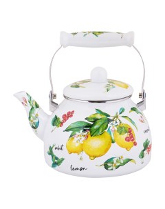 Чайник для плиты Лимонный фреш эмалированный 2 5 л Appetite