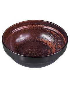 Тарелка глубокая Млечный путь терракот фарфор 15 5 см коричневый Борисовская керамика