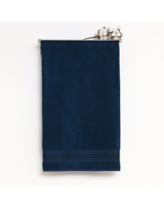 Полотенце Текстиль Pirouette 70 х 130 см махровое темно синее Дм