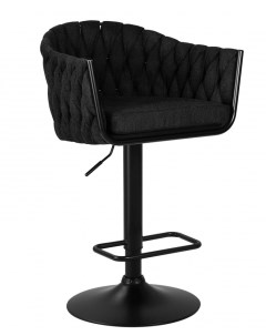 Барный стул LEON 1 шт черная ткань Dobrin