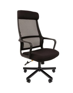 Офисное кресло кресло руководителя 590 ткань сетка черный МЕТ Chairman
