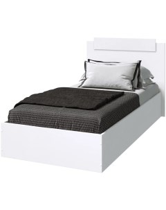 Кровать ЭКО Белый гладкий 0 9 м Era