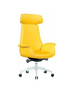 Офисное кресло Y A336 YELLOWIRON Желтая экокожа Zebrano