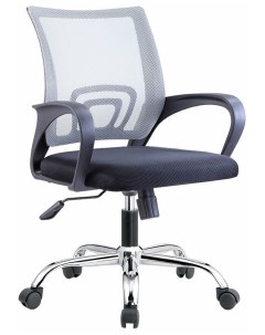 Офисное кресло 106B GRAYIRON Серая спинка серое сиденье Zebrano