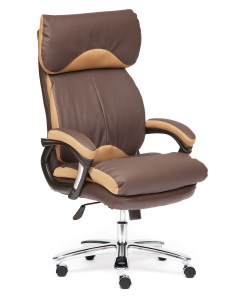 Кресло руководителя GRAND Кожа натур кож зам ткань коричневый бронзовый 36 36 21 Tetchair