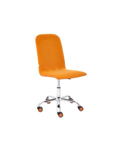 Офисное кресло RIO Оранжевый флок Оранжевый кожзам Tetchair