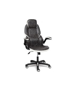 Игровое кресло BAZUKA Иск кожа серый белый 2TONE 2TONE перф 36 01 Tetchair