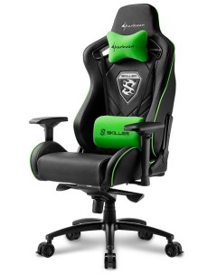 Игровое кресло Skiller SGS4 BK GN черный зеленый Sharkoon