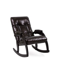 Кресло качалка Кресло качалка Комфорт Модель 67 Oregon 120 иск кожа Венге Мебель импэкс