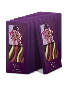 Набор из десяти плиток шоколада Виолетта ручной работы 1000 г Viochoco