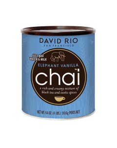 Пряный чай латте Chai Elephant Vanilla с ванилью 1814 г David rio