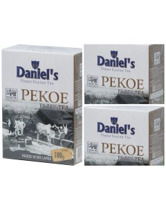 Чай черный Daniel s Pekoe листовой 100 г х 3 шт Daniels