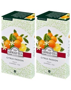 Чай Цитрус пэйшн в пакетиках в конвертах из фольги 2 упаковки Ahmad tea