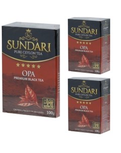Чай чёрный Opa листовой 100 г х 3 шт Sundari