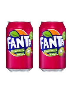 Газированный напиток Strawberry Kiwi 2 шт по 330 мл Fanta