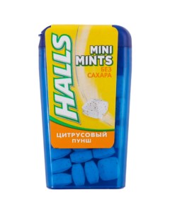 Леденцы Mini Mints Цитрусовый Пунш со вкусом цитрусовых фруктов 12 5 г Halls