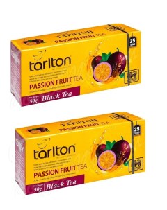 Чай чёрный плод страсти 25 пакетиков х 2 шт Tarlton