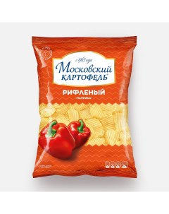 Чипсы рифлёные со вкусом паприки 120 г Московский картофель