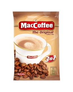 Кофе растворимый 3в1 Оригинал комплект 2 шт 50 пакетиков по 20 г Maccoffee