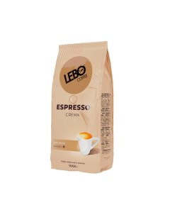 Кофе Espresso Crema в зернах темн обжар 1кг Lebo