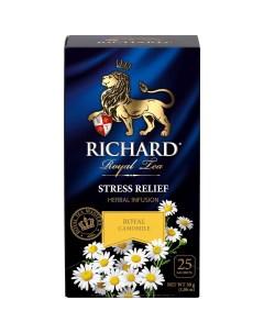 Чайный напиток Stress Relief с ромашкой 25 сашетов Richard
