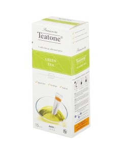 Чай Teatone зеленый в металл стике 15шт уп 736 1 шт Nobrand