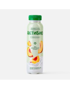 Йогурт питьевой с яблоком и персиком без сахара 1 5 260 г Актибио