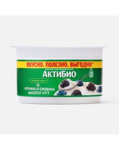 Йогурт с черникой и еживикой 3 110 г Актибио