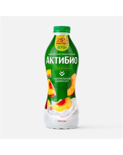 Йогурт питьевой с персиком 1 5 870 г Актибио