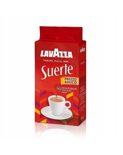 Кофе молотый Suerte 250 г Италия Оригинал Lavazza