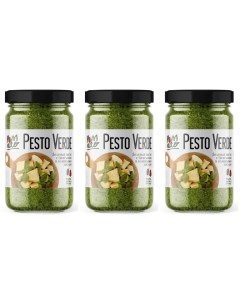 Соус зеленый Pesto с базиликом и оливковым маслом 190 г х 3 шт Pomato