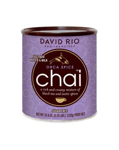 Пряный чай латте Chai Orca Spice без сахара 1520г David rio